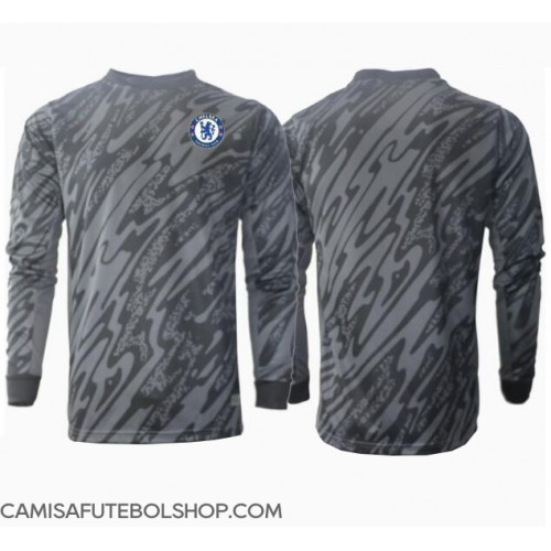 Camisa de time de futebol Chelsea Goleiro Replicas 2º Equipamento 2024-25 Manga Comprida